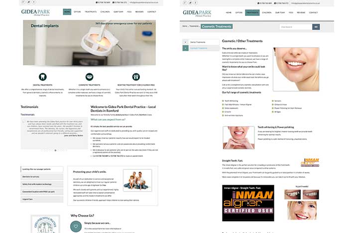 dentists romford